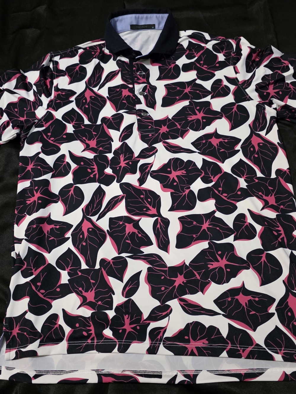 Greyson Clothiers Bermuda Floral Polo in the Arctic colorway